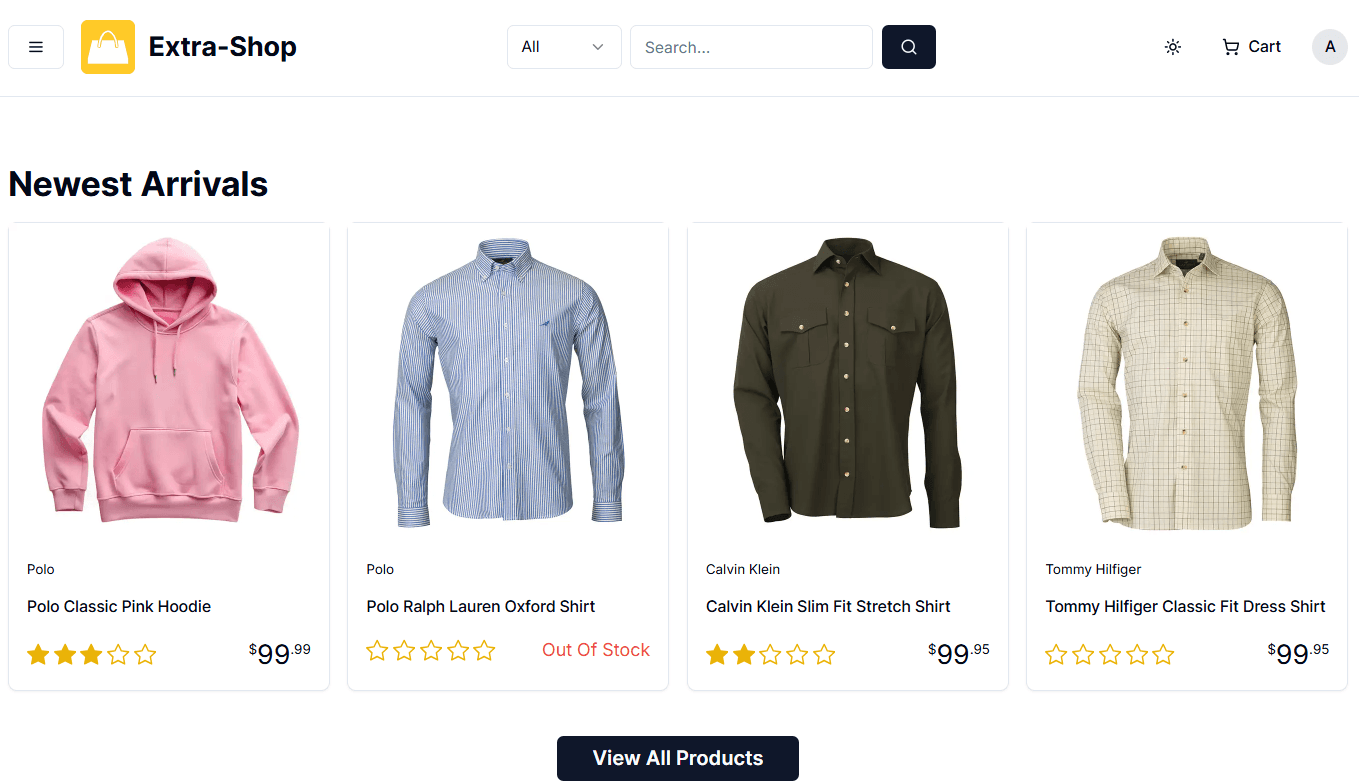 Extra Shop (E-Commerce)